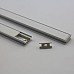 Flat LED floor aluminum channels