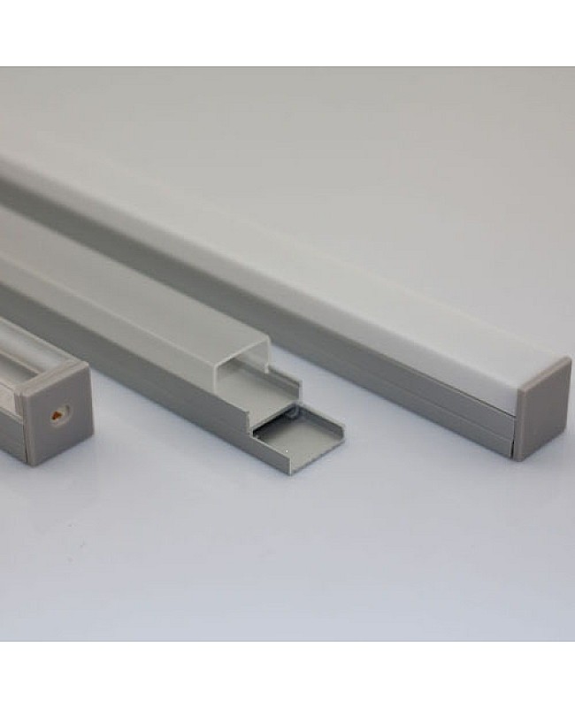 Under cabinet U shape LED lighting profile
