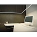 The LED light channels installed as task lighting