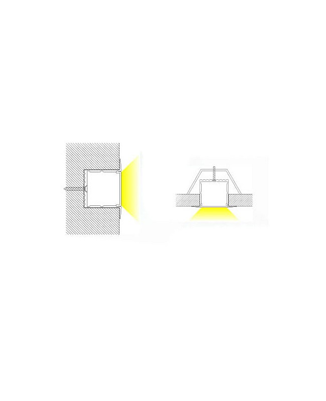 recessed strip lighting led