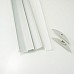 Flat LED channel with opal diffuser for under shelf lighting