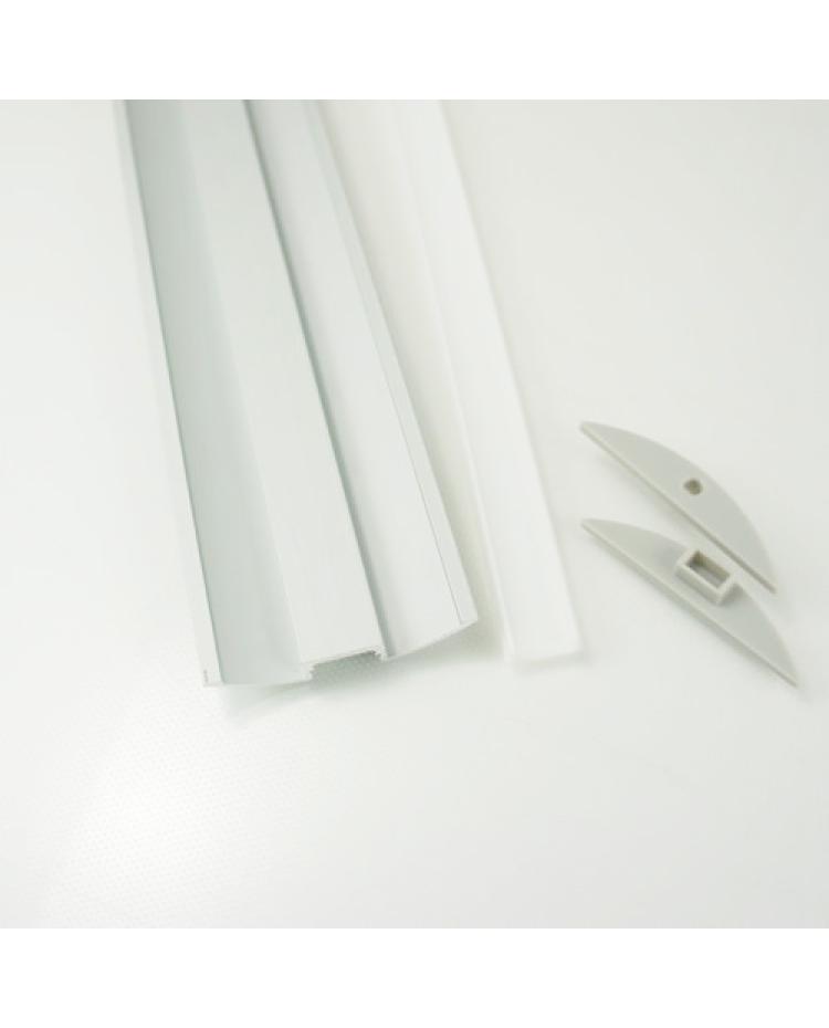 Flat LED Tape Aluminium Profile For Under Cabinet LED Lighting