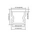 The dimension of IP68 waterproof LED channels