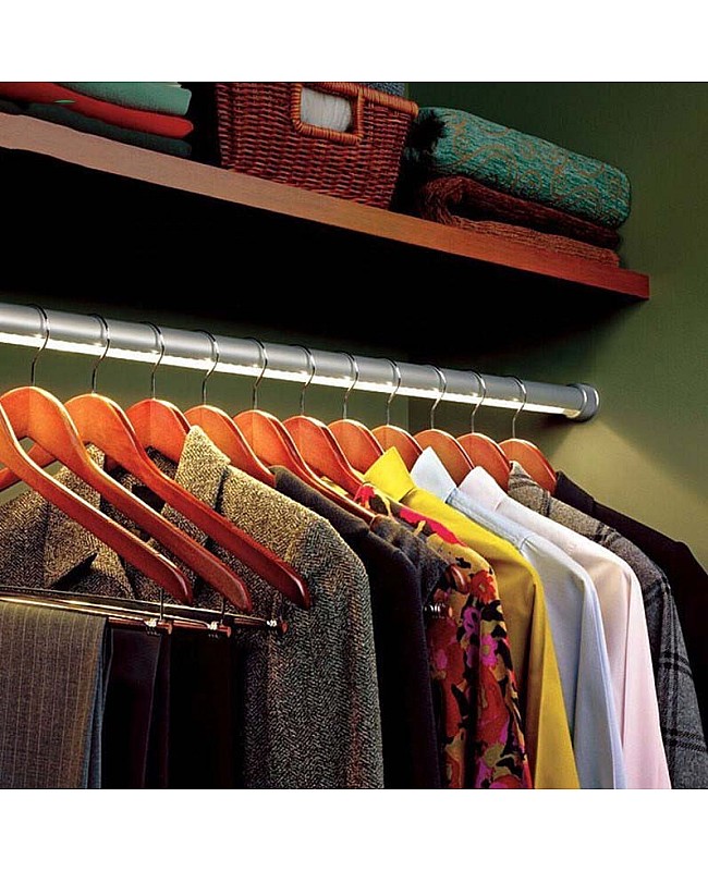 Round LED aluminium profiles for wardrobe lighting