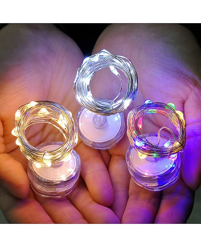led string copper wire fairy lights battery powered