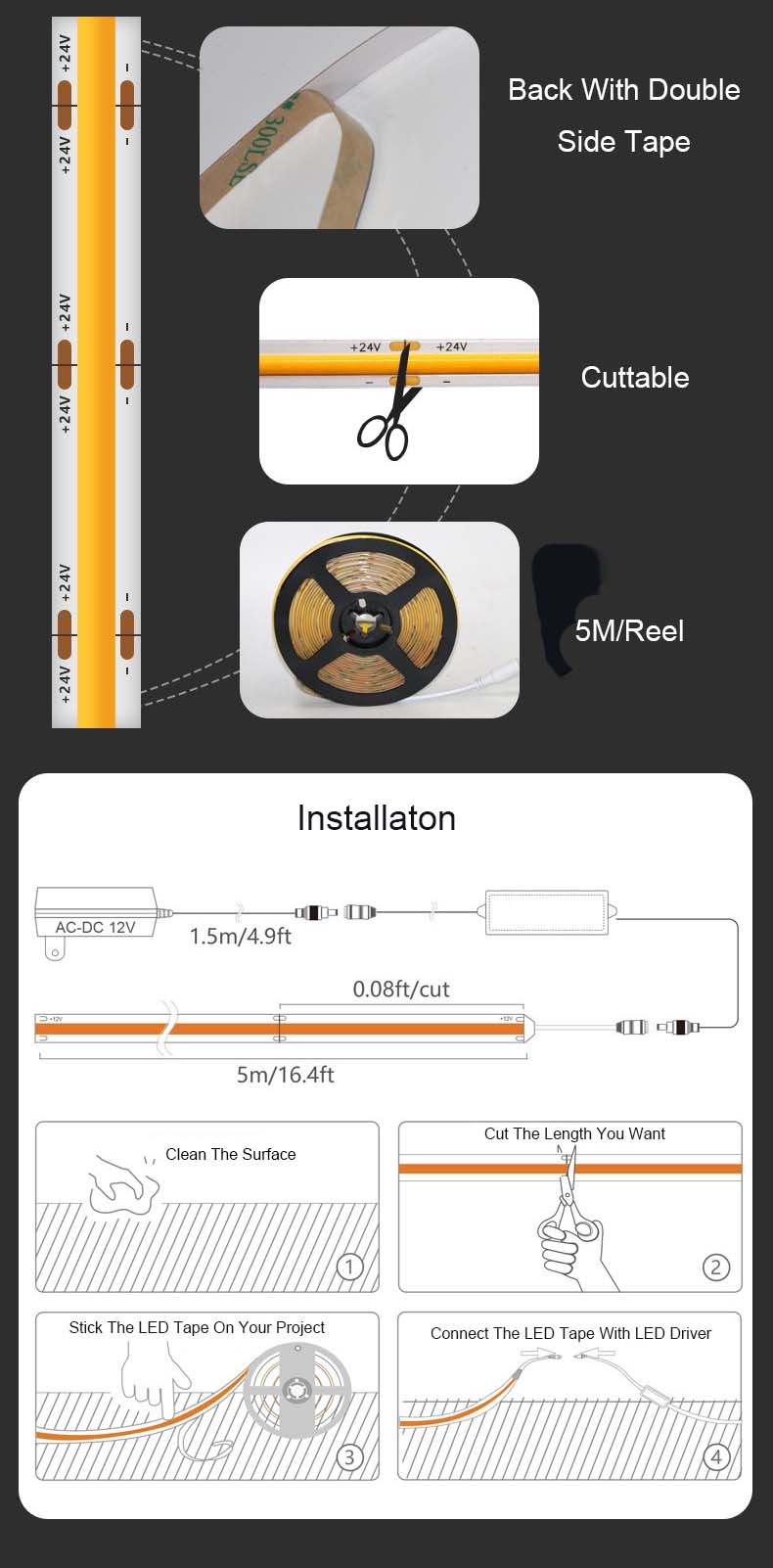 LED Light Strip 5m