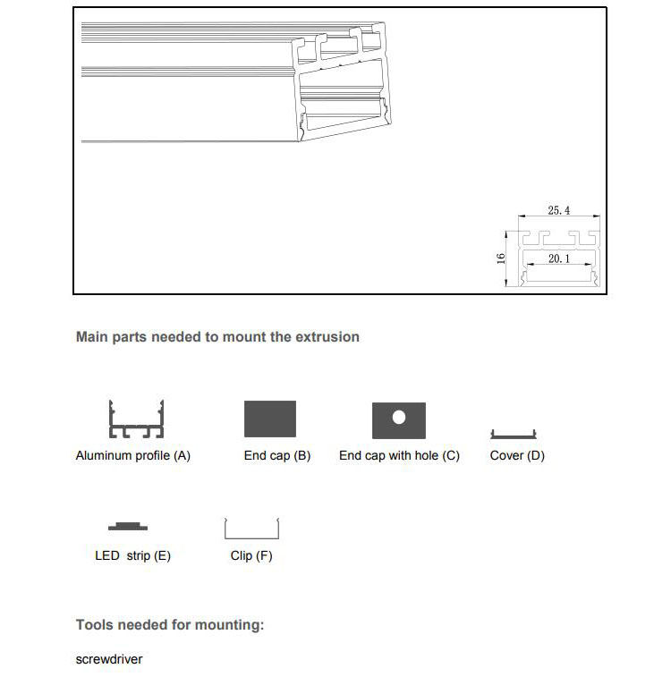 LED Strip Extrusion