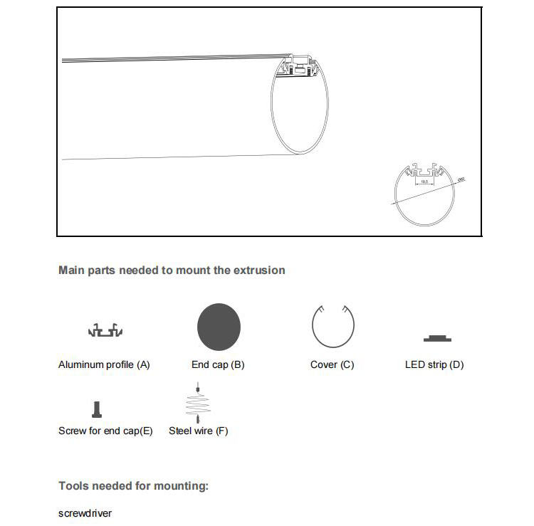 60mm Round LED Profiles