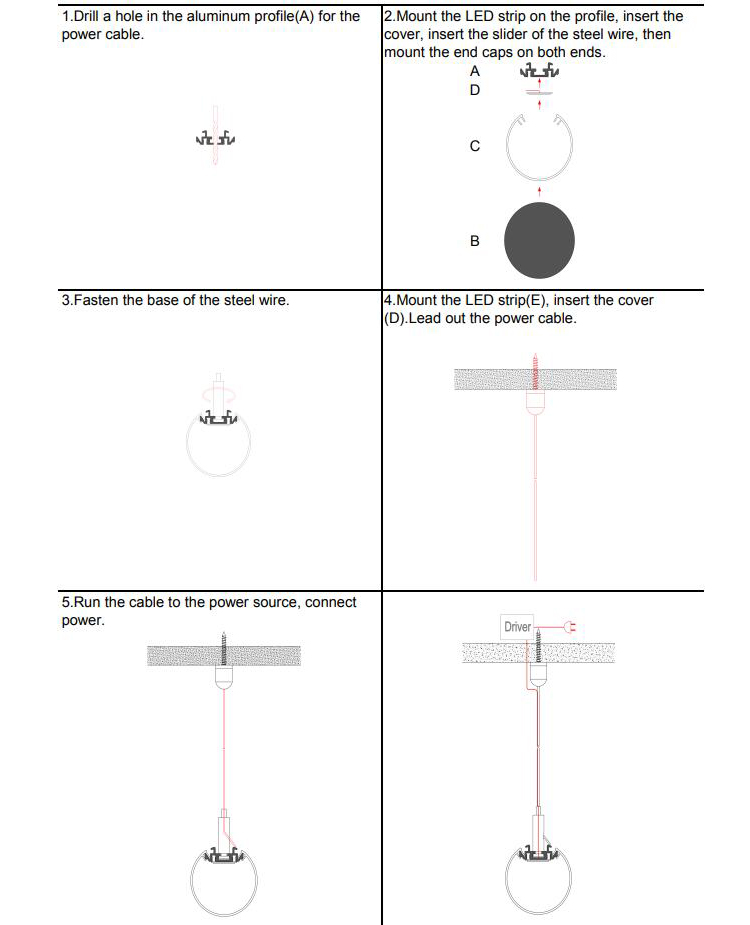 How To Install 60mm Round LED Profiles