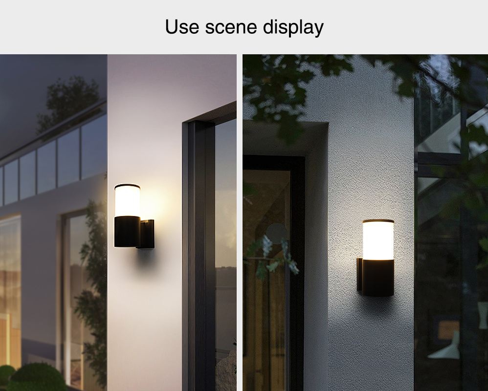 9W RGB CCT Outdoor Sconces Wall Lights Zigbee APP Control