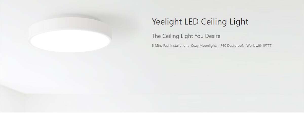 yeelight ceiling light reset