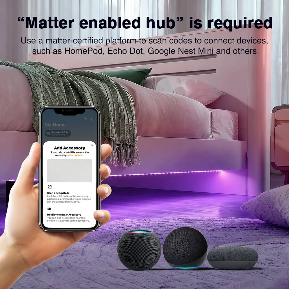 Can work with Matter certified hubs