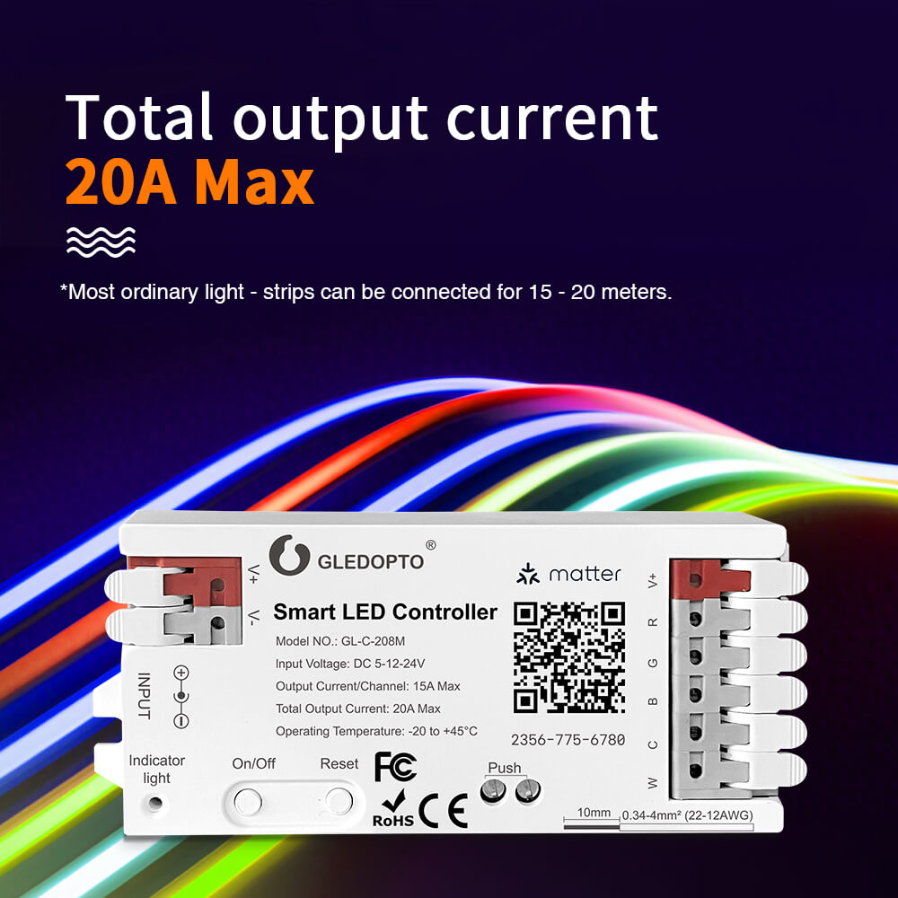 Total output current is 20A