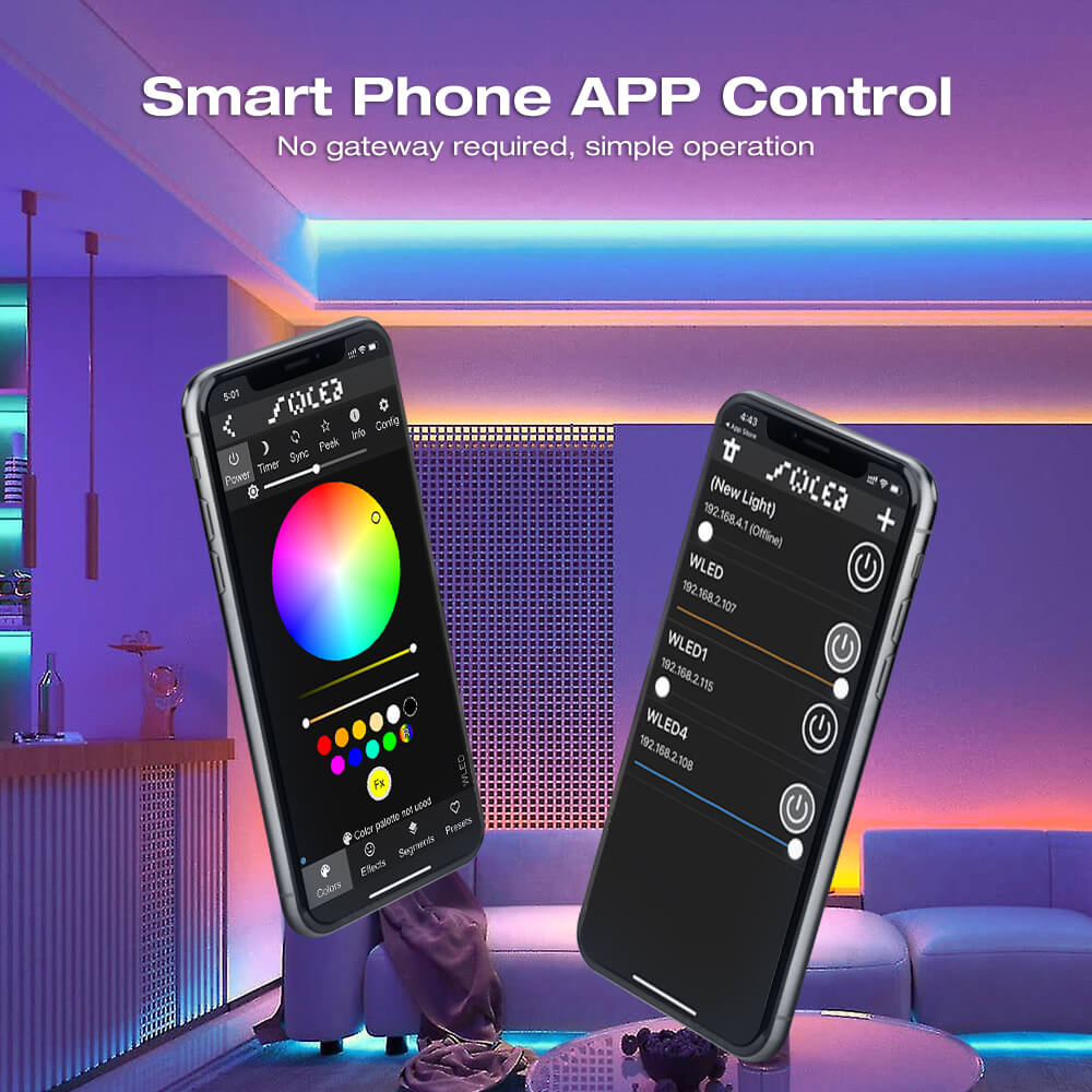 The high power WLED controller are smartphone app controllable
