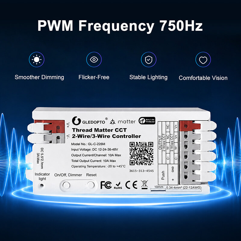 The GL-C-226M supports smoother dimming