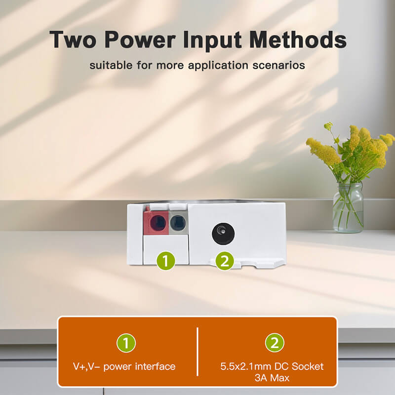 The Gledopto 2 wire dimmers have two input connectors