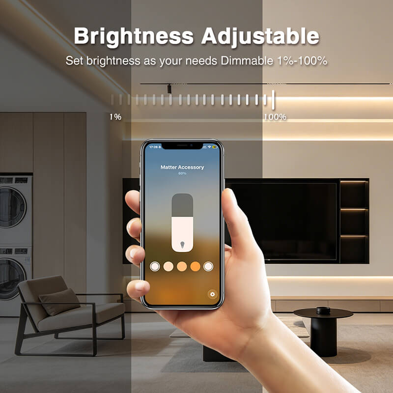 Use a app to adjust the brightness