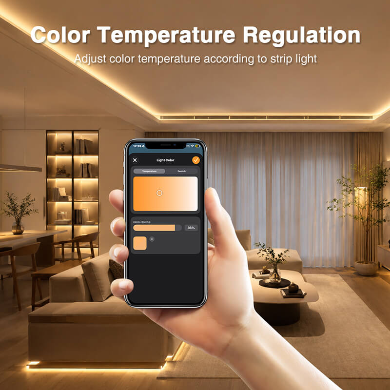 Use a app to adjust the color temperature