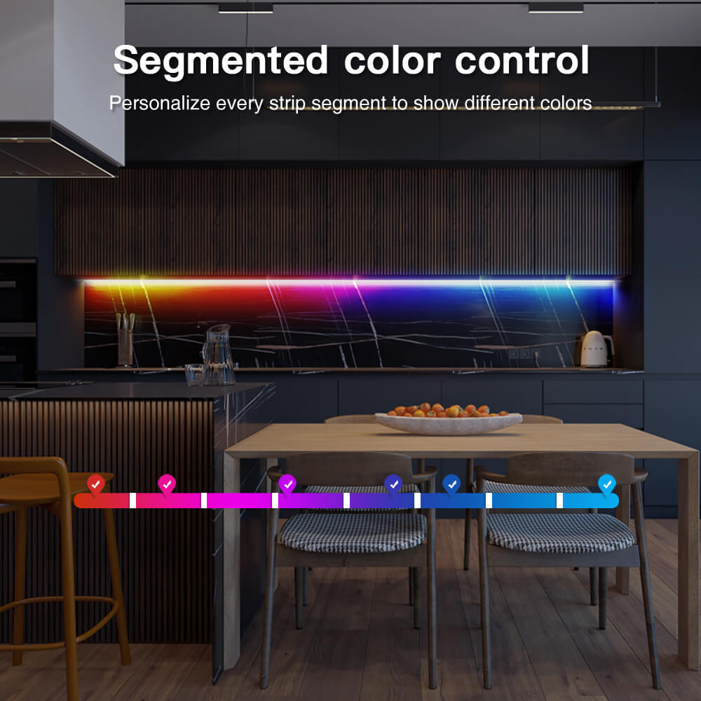 The small controller allow segmented color control