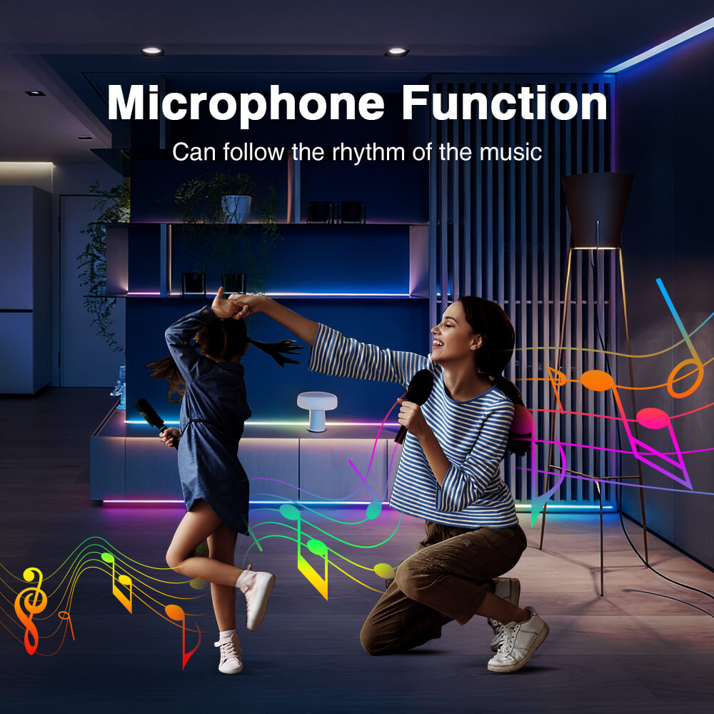 Music sync WLED ESP32 light controllers
