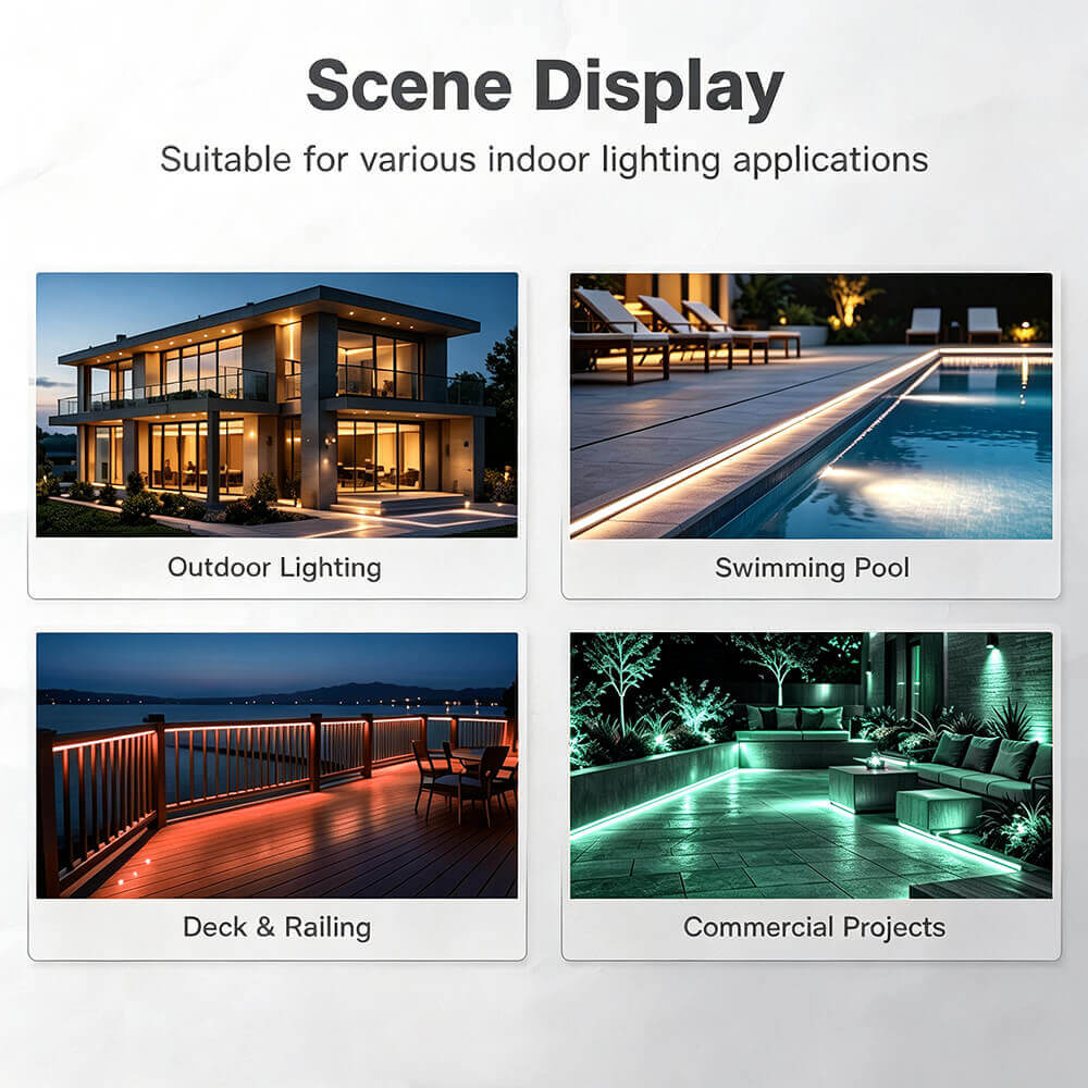 The waterproof WiFi LED controller suit for indoor and outdoor applications