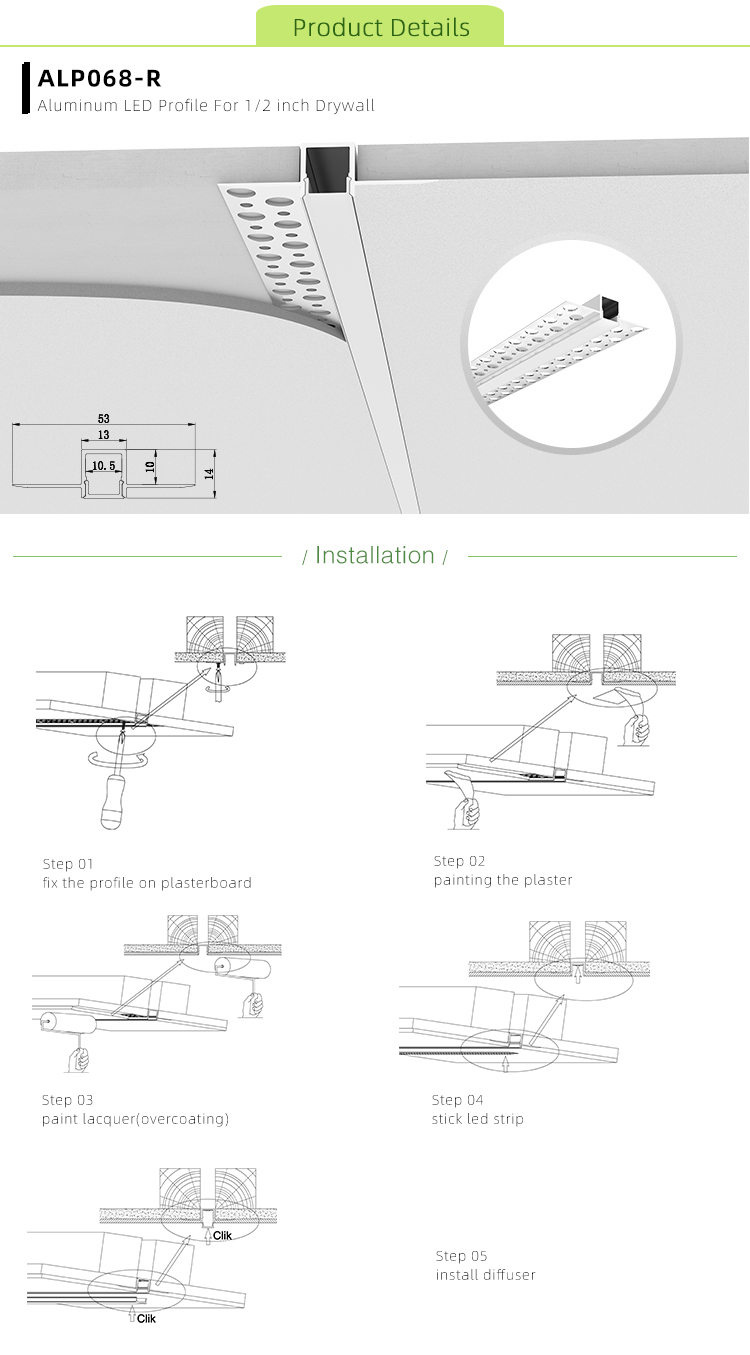 LED Drywall Channel