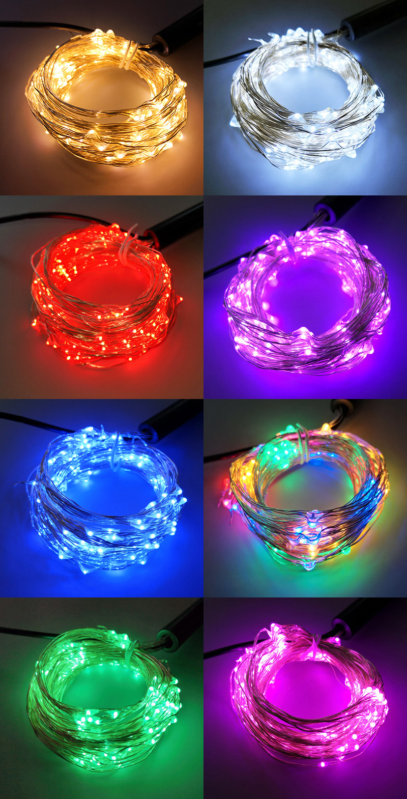 Horse Tail LED Copper Wire Fairy Light